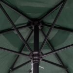 196 cm skersmens šešiakampis lauko skėtis nuo saulės su patogiu atidarymo mechanizmu