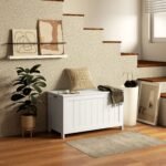 MDF daiktadėžė su saugiu dangčiu ir dviem rankenomis