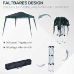 Sulankstoma pavėsinė su UV apsauga 2,4 x 2,4 m