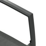 Lauko baldų komplektas: stalas ir 4 sukraunamos kėdės