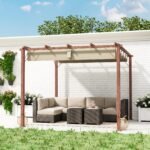 Aliuminio pergola su reguliuojamu stogu 3x3 m