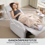 Atlošiamas krėslas su integruota kojų atrama