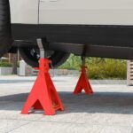 Atraminiai automobilio stovai, 6 tonų, reguliuojamo aukščio, 2 vnt.