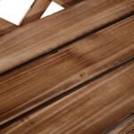 Trijų pakopų augalų lentyna iš kėnio medienos