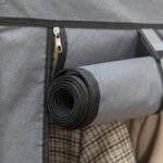 Medžiaginė drabužių spinta su 2 kabyklomis ir 8 lentynomis