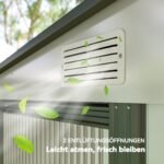 Sandėliavimo namelis su šlaitiniu stogu ir pamatais 2,81 m²