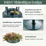 Vandens telkinys su saulės šviesa ir gėlių vazonais (Žalia)