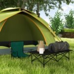 Sulankstomas stovyklavimo stalas su susukamu stalviršiu 2 asmenims