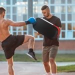 Kikbokso ir Muay Thai smūgiavimo padas iš dirbtinės odos