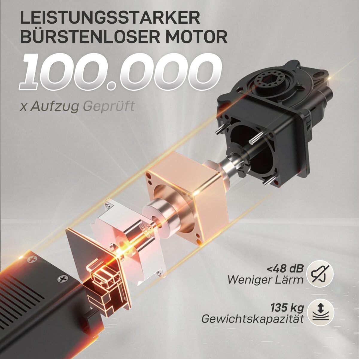 Elektrinis poilsio krėslas su tyliu varikliu ir atminties funkcija