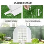 Tunelinis šiltnamis 3x2x2 m su susukamosiomis šoninėmis sienomis