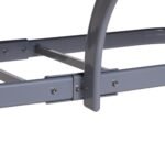 Aliuminio lauko baldų komplektas 6 vietų su reguliuojamais atlošais