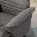 Poilsio krėslas su kojų atrama ir reguliuojamu atlošu