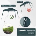 Sulankstoma pavėsinė su UV apsauga 2,4 x 2,4 m