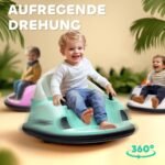 Vaikiškas autoskuteris su 360° pasisukimu ir nuotoliniu valdymu