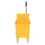 Šluostymo kibiras 20 L su išgręžimo mechanizmu, ratukais ir vandens atskyrimo pertvara