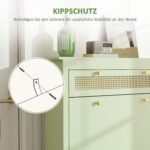 Batų spintelė su ištraukiamu stalčiumi ir atverčiamais skyriais su reguliuojamomis lentynomis 12 porų batų