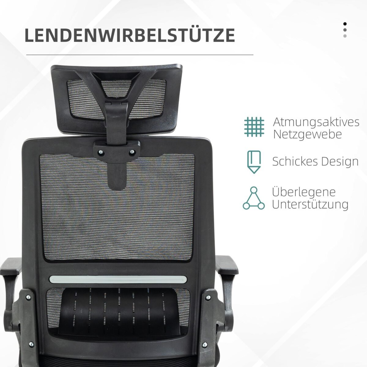 Ergonomiška biuro kėdė su galvos atrama ir reguliuojamu aukščiu