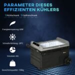 40 l kompresorinis automobilinis šaldytuvas su ratukais ir dvigubu maitinimu