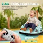 Vaikiškas autoskuteris su 360° pasisukimu ir nuotoliniu valdymu