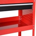 Mobilus įrankių vežimėlis su 3 lentynomis ir stalčiumi