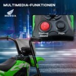 Elektrinis vaikiškas motociklas Honda su garso efektais