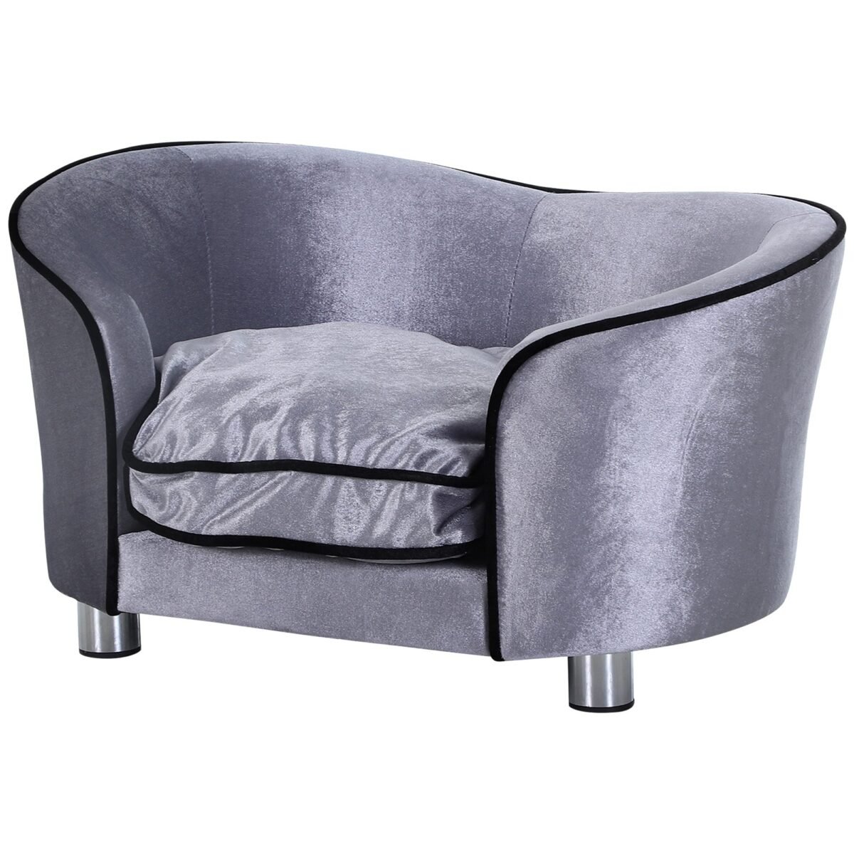 Šuns sofa su eglės medienos rėmu ir nuimama, plaunama pagalve