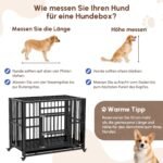Sulankstomas šunų narvas su ratukais