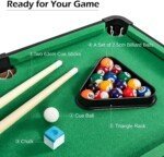 Nešiojamas mini biliardo stalas vaikams (Žalia)