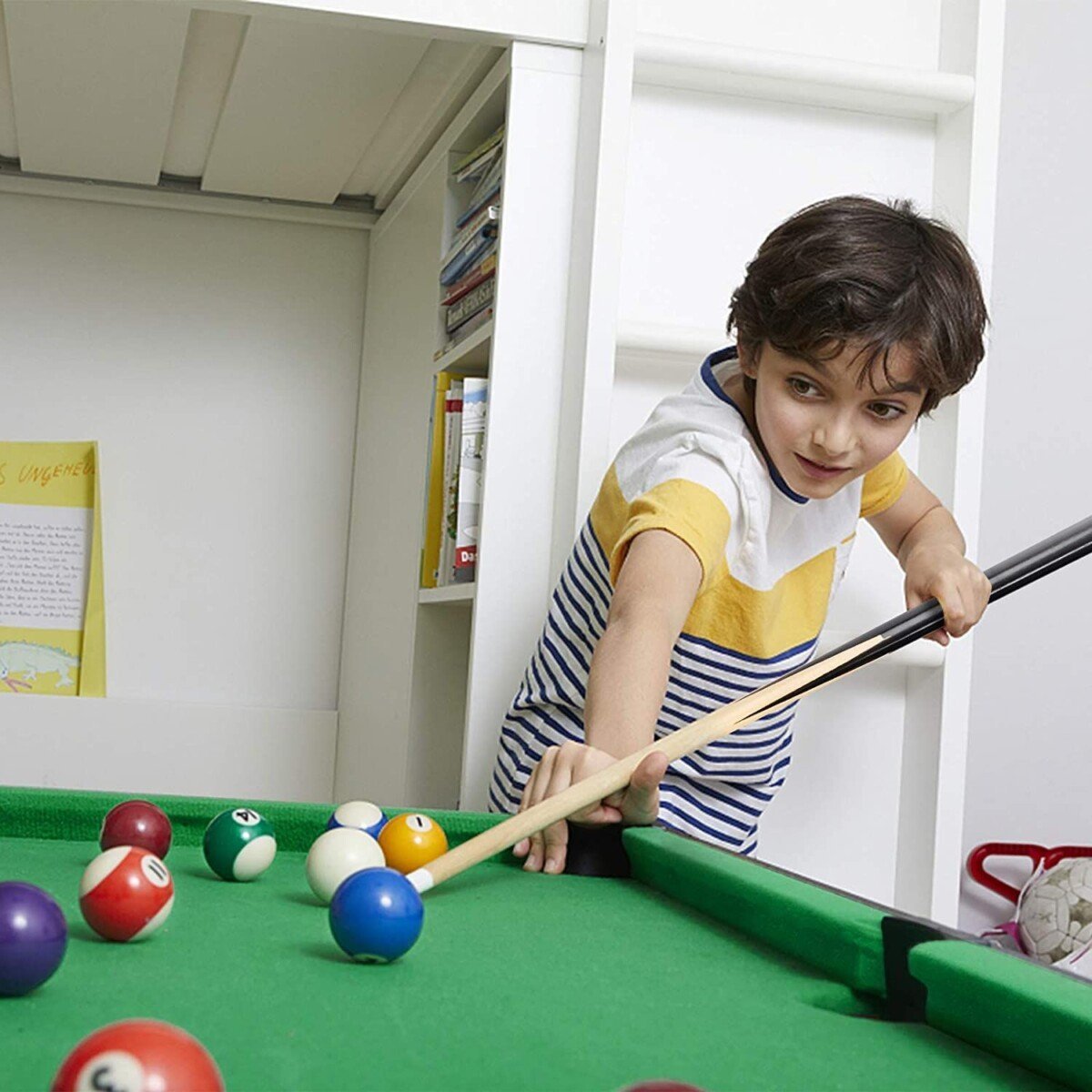 Nešiojamas mini biliardo stalas vaikams (Žalia)