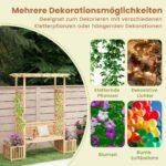 Sodo arka su suoliuku ir gėlių dėžėmis (Natūrali)