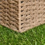 Moduliniai dirbtinės vejos kilimėliai su drenažo funkcija, natūralios išvaizdos, 25 mm aukščio, 10 dalių komplektas (30x30 cm)