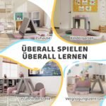 12 dalių putplasčio žaidimų blokų rinkinys su kordiniu apmušalu