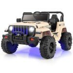 Elektrinis vaikiškas automobilis su 2.4G nuotolinio valdymo pultu (Chaki)