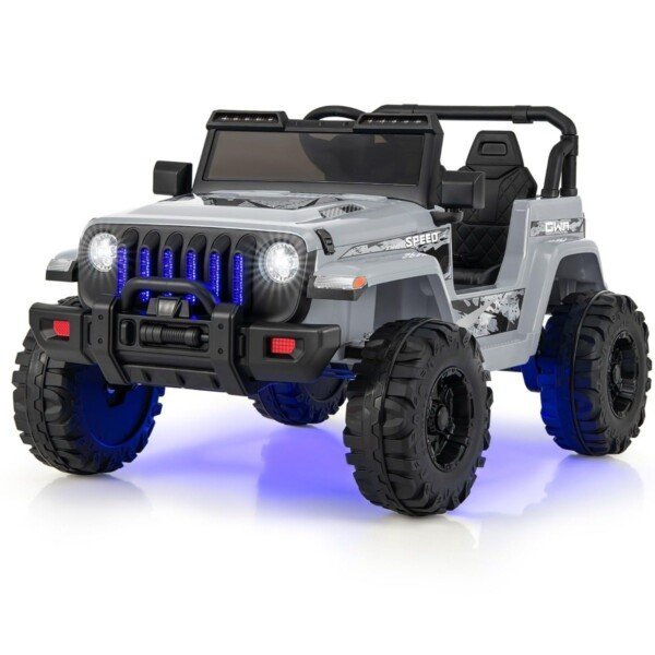 Elektrinis vaikiškas automobilis su 2.4G nuotolinio valdymo pulteliu ir MP3 grotuvu (Pilka)