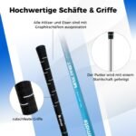 15 dalių golfo lazų komplektas su stovima taše (Balta)