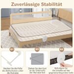 Ištraukiamos lovos apsaugos 180 cm ilgio su saugos diržu (Smėlio)