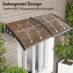 Durų stogelis 199 x 99 cm (Kavos)