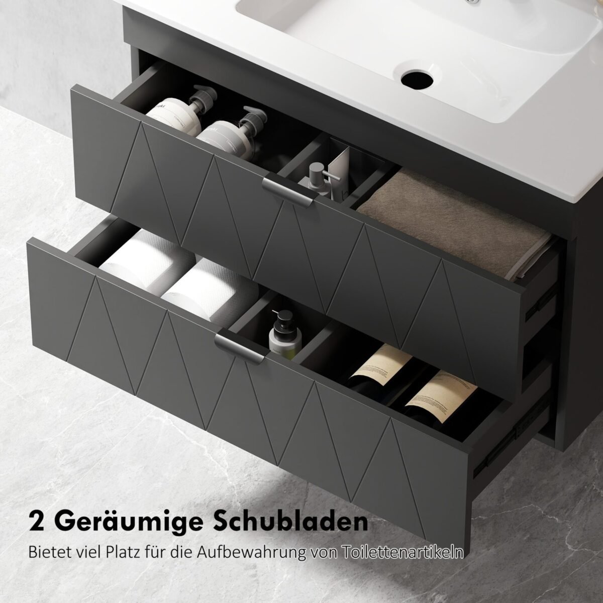 Pakabinama praustuvo spintelė su keramikiniu praustuvu