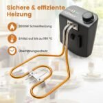 Elektrinė gruzdintuvė su trimis krepšeliais ir reguliuojama temperatūra (Sidabrinė)