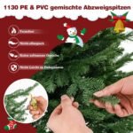 Dirbtinė kalėdinė eglutė su LED apšvietimu 213 cm (Žalia)