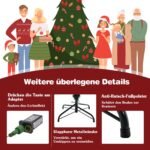 Dirbtinė kalėdinė eglutė su LED apšvietimu 213 cm (Žalia)