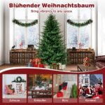 Dirbtinė kalėdinė eglutė su LED apšvietimu 213 cm (Žalia)