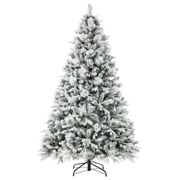 210cmknstlicherweihnachtsbaummitschnee8lichtmodi1270pepvczweigspitzen_1755240846868_image_1 210 cm Kalėdų eglutė su sniego imitacija ir aštuoniais apšvietimo režimais (Žalia ir balta)