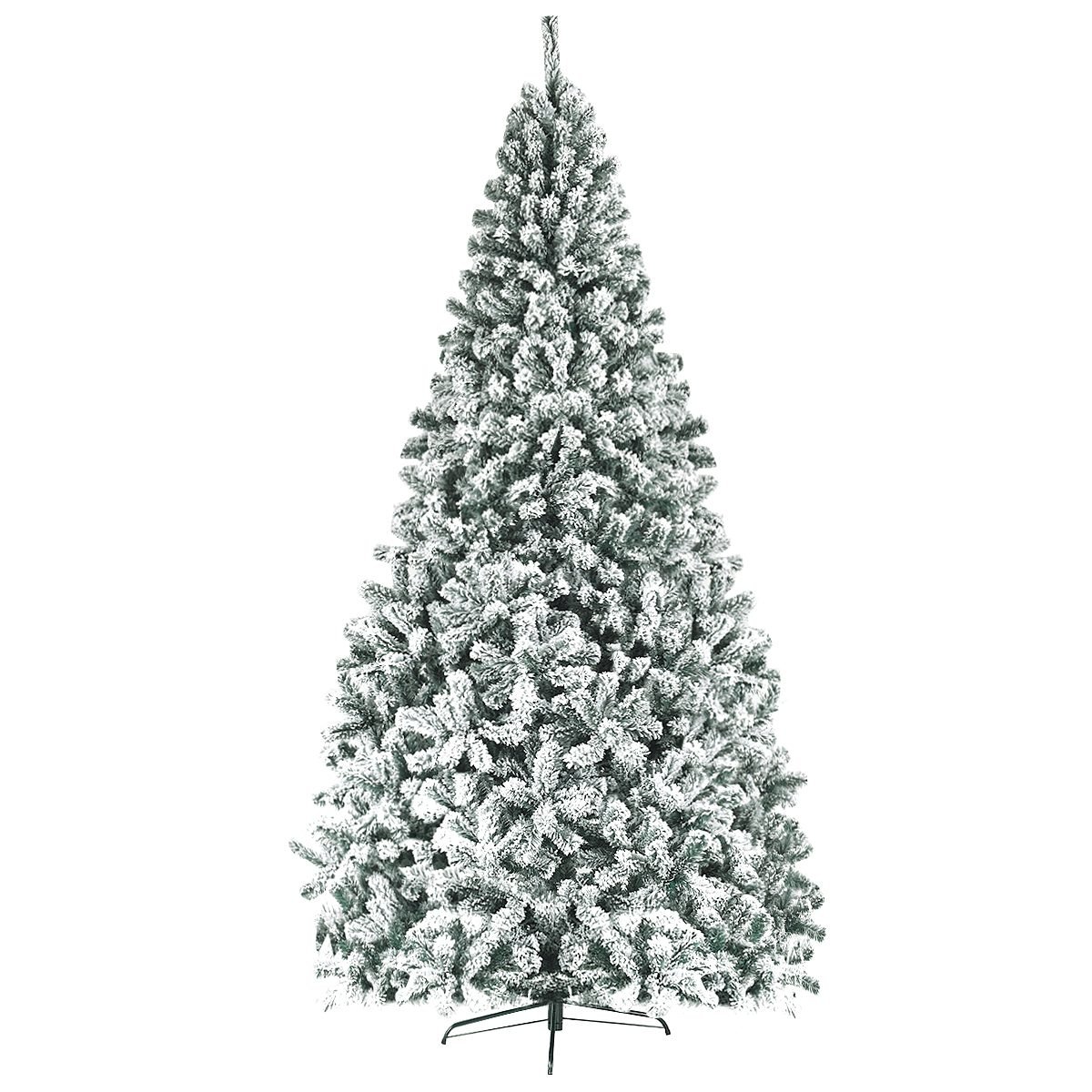 270cmknstlicherweihnachtsbaummitschneemetallstnderpvcnadelntannenbaum_1753429595745_image_2 Dirbtinė eglutė su sniego efektu 270 cm (Žalia ir balta)