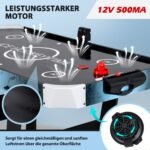Sulankstomas „Air Hockey“ stalas su LED ekranu (Juoda)