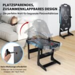 Sulankstomas „Air Hockey“ stalas su LED ekranu (Juoda)