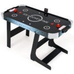 Sulankstomas „Air Hockey“ stalas su LED ekranu (Juoda)