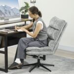 Patogi biuro kėdė be porankių, reguliuojamo aukščio ir su sukimosi bei supimo funkcija