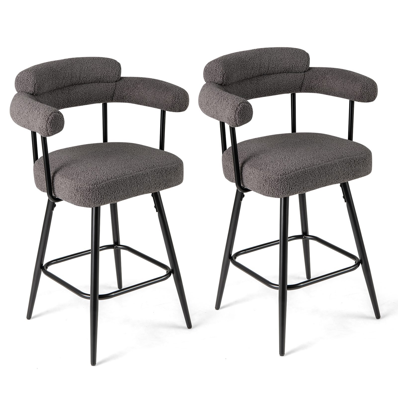 2ersetbarhockergepolsterterthekenhocker360drehbarersitzhockerbistrohockergrau_1755502313375_image_2 Aukštos pasukamos kėdės su atlošu (Pilka)